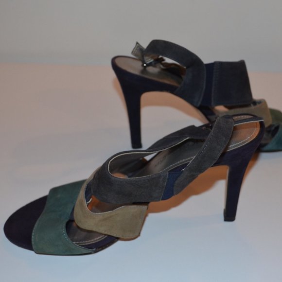 Anne AK Klein iFlex Sandals Heels 4" aprox. Fastener Stretch Leather Upper 10M - Picture 1 of 10